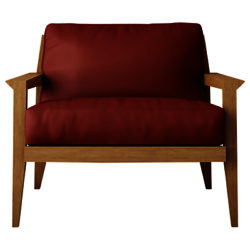 Case Stanley Leather Armchair Red